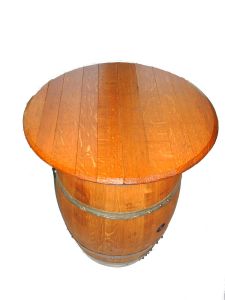 TABLE BASSE TONNEAU EN BOIS