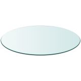 Plateau En Verre Scurit Diamtre 80 Cm