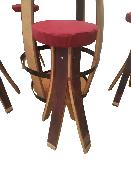 ENSEMBLE REPAS BARRIQUE + TABOURETS