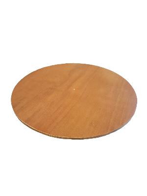 Plateau De Table Bois Exotique Okoumé Chêne Clair Diam 80