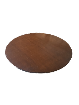 Plateau de table bois exotique Okoumé diamètre 80 cm