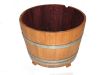 Jardinières en bois - Pots de fleur tonneau